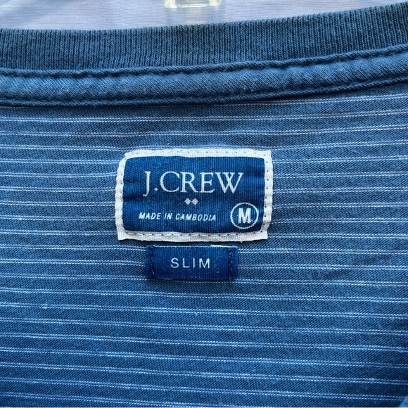 Y2K M Medium J. Crew Slim Men’s 100% Cotton T Shirt Top Casual Streetwear - Picture 3 of 5